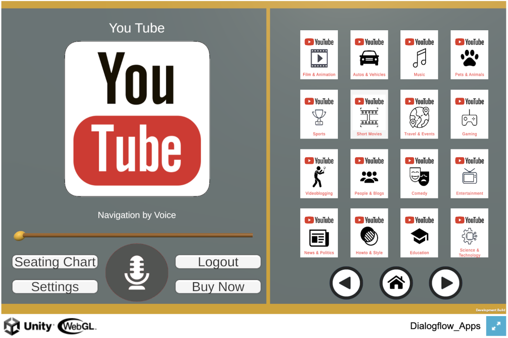 Spotify, YouTube, Ticketmaster, Google Maps and more apps Integrated with Dialogflow Web 2.0 (3.0*).